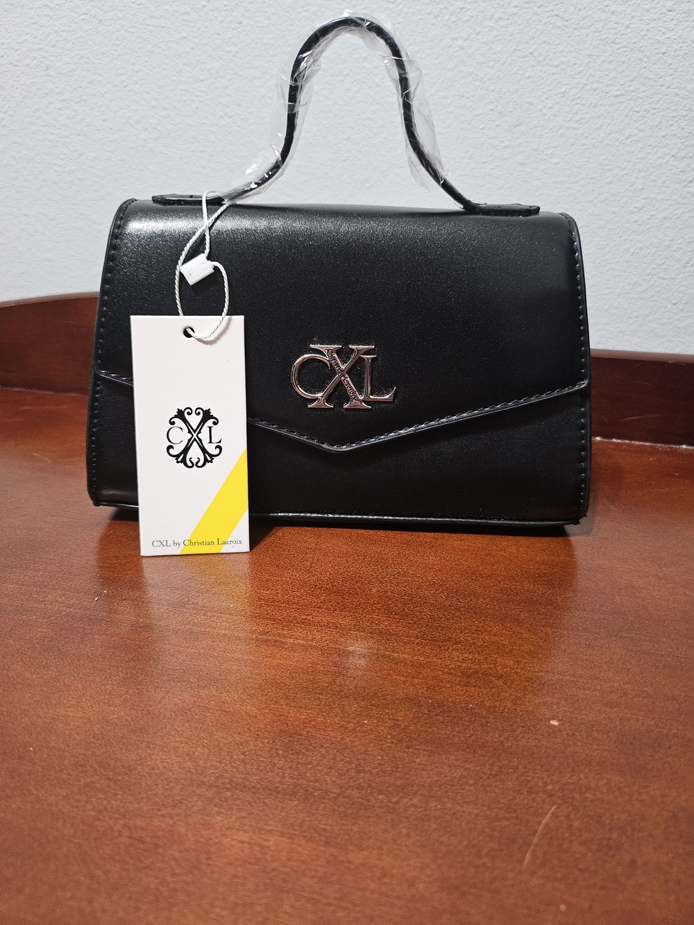 CXL By Christian Lacroix Black Top-Handle Women's Crossbody Purse